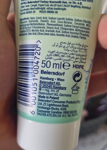 Beden Nivea C Vitaminli Yüz Temizleme Jeli