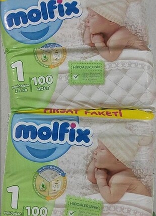 Molfix 1 numara bez 100+100 200 adet bez Şok fiyata