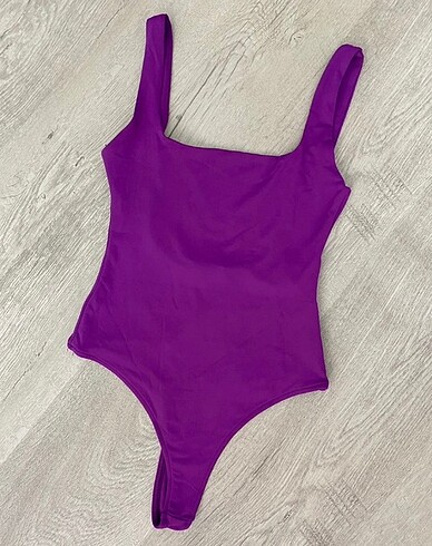 s Beden mor Renk Zara sırt dekolteli body