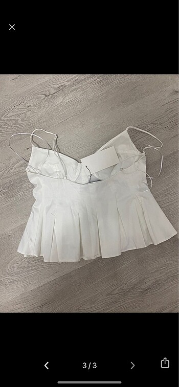 Zara Zara pilili poplin top