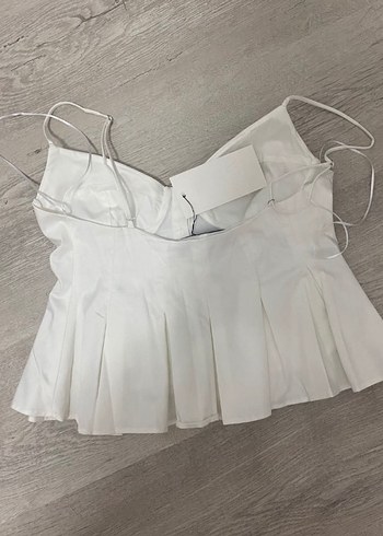 Zara Zara pilili poplin top