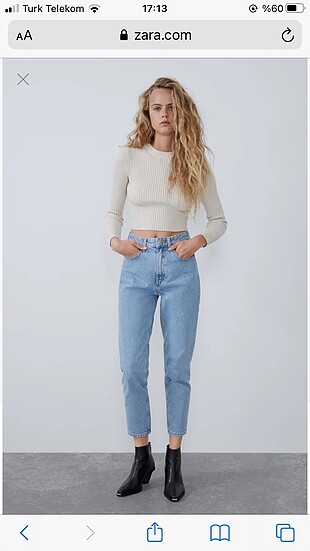 zara mom jean