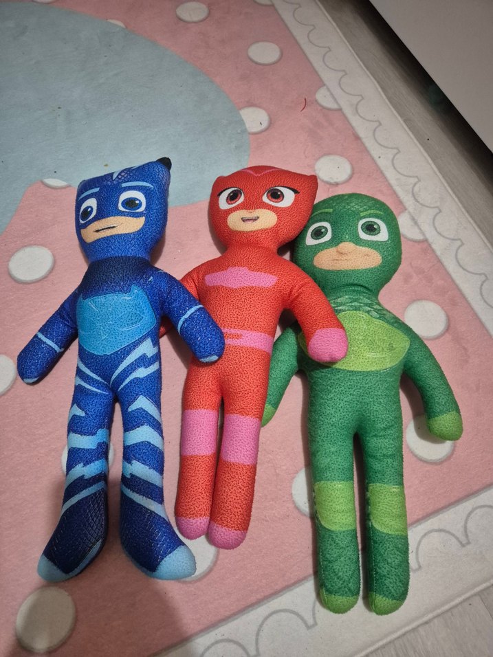 pijmaskeliler oyuncak figür yumuşak pofitik - Görsel 2