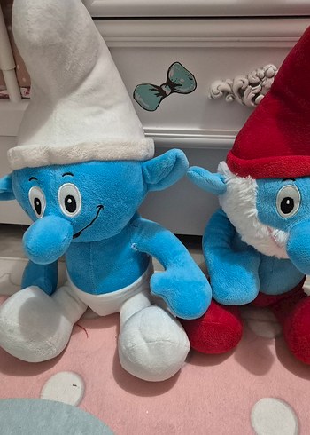 şirinler  büyük  boy peluş oyuncak figür - Görsel 3