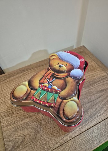 Kahverengi Ayıcıklı Oyuncak Kutusu metal kutu - Görsel 4