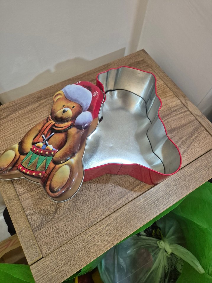 Kahverengi Ayıcıklı Oyuncak Kutusu metal kutu - Görsel 3