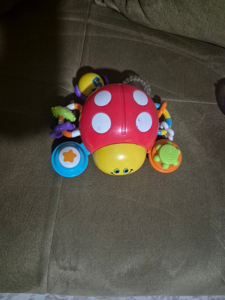 Renkli Uğur Böceği Diş Kaşıyıcı ve Çıngırak - Görsel 4