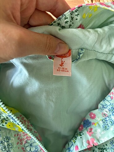 12-18 Ay Beden Kız bebek yağmurluk