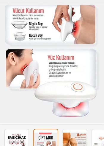 iki başlıklı zayıflatma selülit giderme ve EMS ayarlı cihaz - Görsel 2