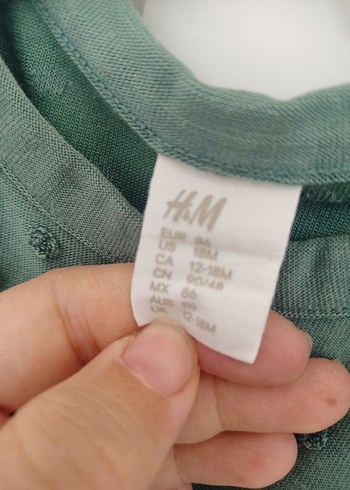 H&M Kız Çocuk Uzun Kollu Gri Elbise