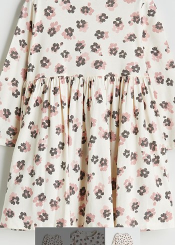 Çiçek Desenli Bebek Elbise - Görsel 2