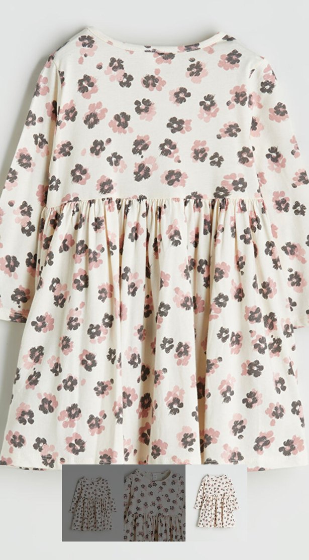 Çiçek Desenli Bebek Elbise - Görsel 2