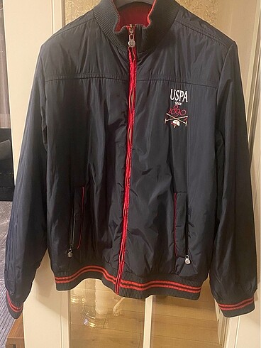 Erkek kaban mont assn us polo lacivert 56 beden