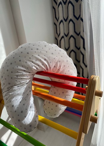 Diğer Gri Yıldız Desenli Emzirme ve Hamile Yastığı
