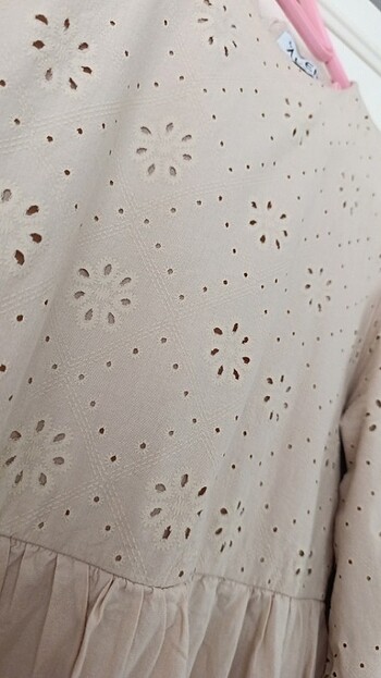 Keten elbise - Görsel 3