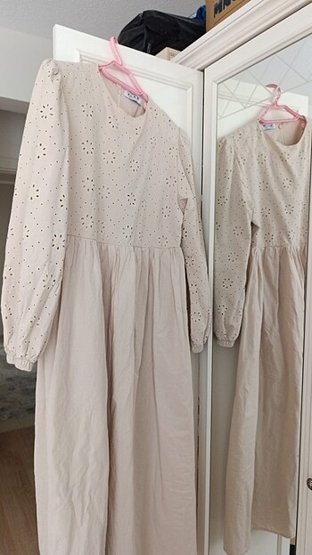 Keten elbise - Görsel 4