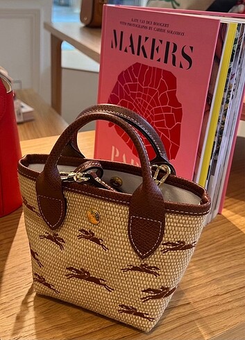 Longchamp hasır mini çanta