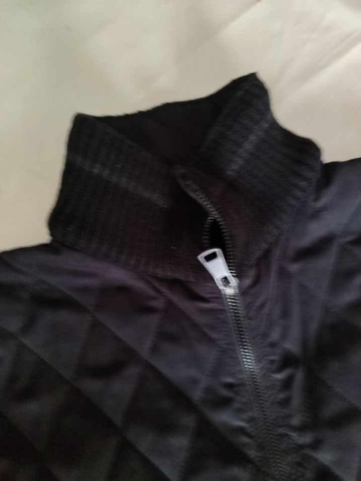 Siyah Fermuarlı Dik Yaka Erkek Mont - Görsel 2