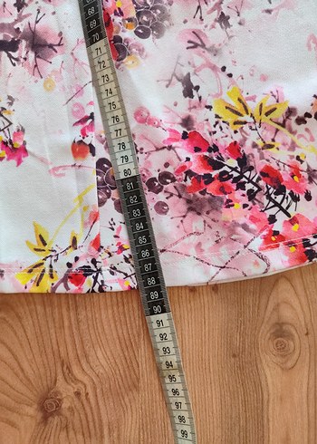 Pastel Renkli Bohem Kısa Elbise - Görsel 5