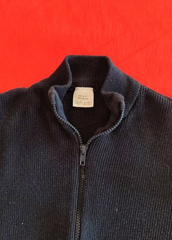 Siyah Fermuarlı Erkek Çocuk Sweatshirt - Görsel 2