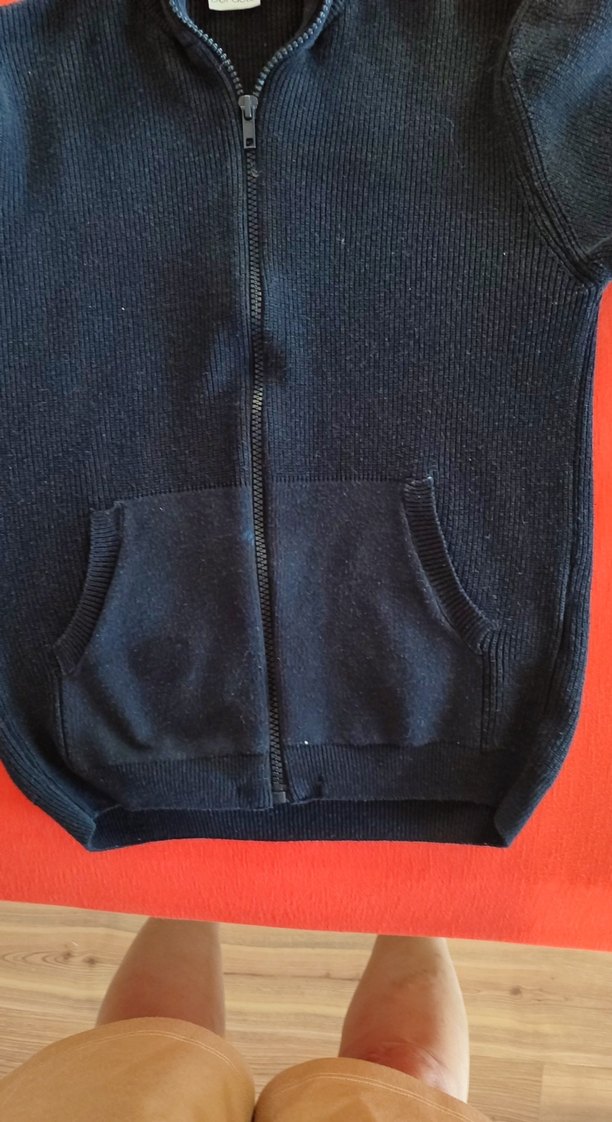 Siyah Fermuarlı Erkek Çocuk Sweatshirt - Görsel 3