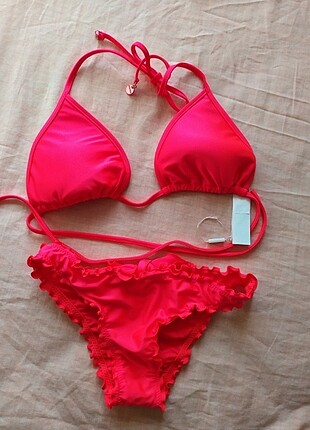 Çingene pembesi bikini takim