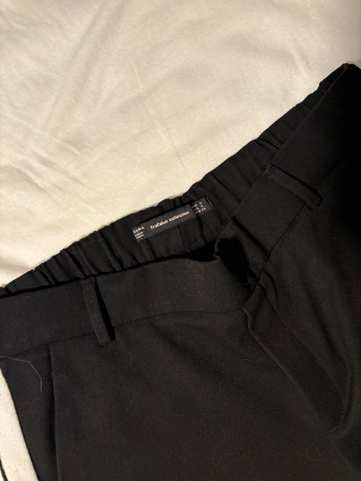 Zara Siyah Midi Sigara Pantolon - Görsel 3