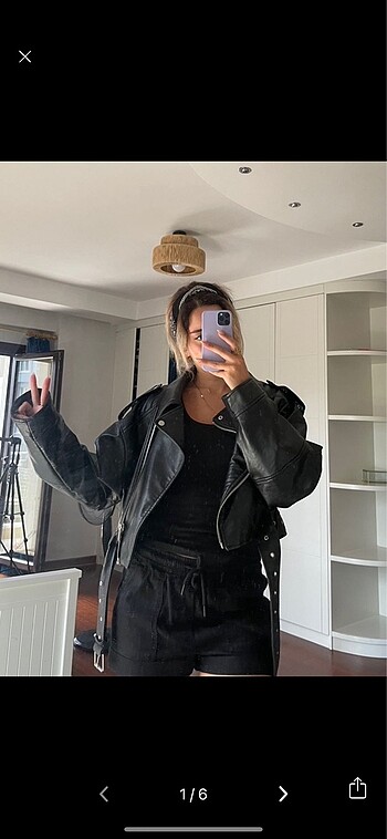 Zara Biker Deri Ceket