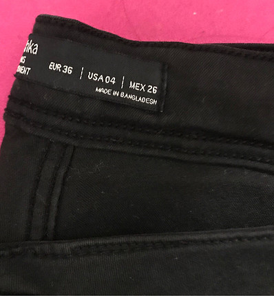 bershka siyah kot pantolon