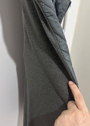 46 Beden gri Renk Gri Uzun Fermuarlı Street Wear Kadın alt üst eşofman takımı