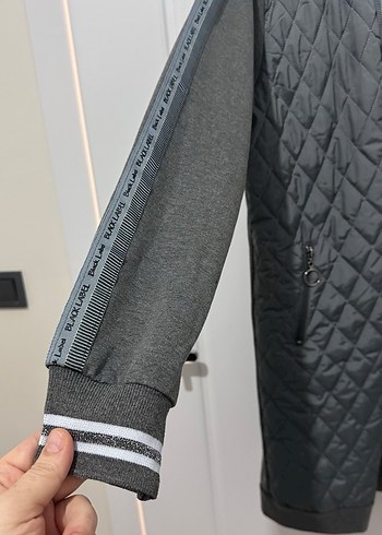 Diğer Gri Uzun Fermuarlı Street Wear Kadın alt üst eşofman takımı