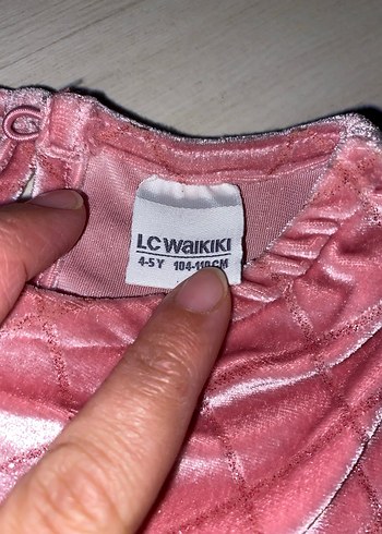 LC Waikiki Parlak Pembe Kız Çocuk Uzun Kollu Elbise