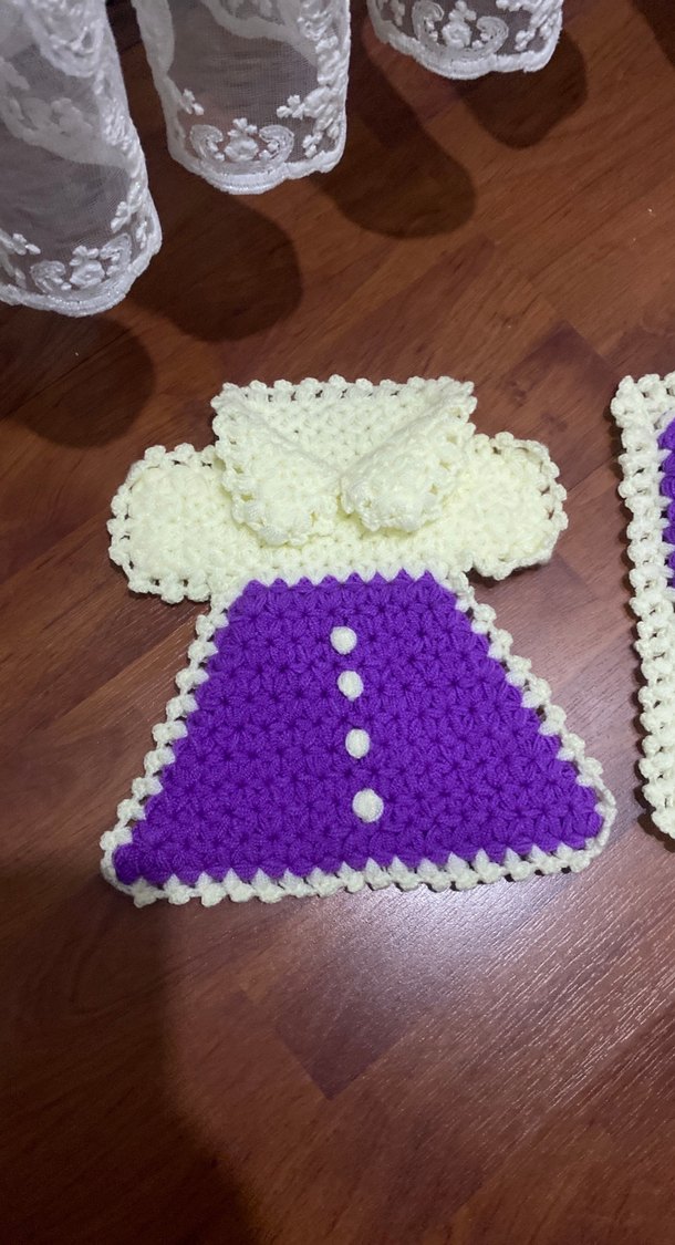 Mor ve krem renkli banyo lifi seti - Görsel 2