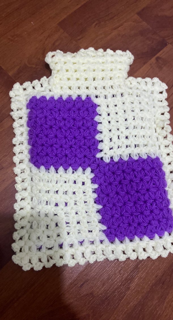 Mor ve krem renkli banyo lifi seti - Görsel 3