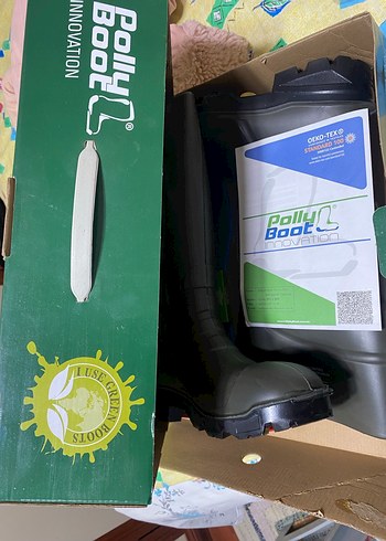 Haki yeşil Erkek Diz Boyu Lastik Çizme - Görsel 2