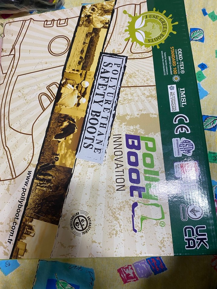 Haki yeşil Erkek Diz Boyu Lastik Çizme - Görsel 4