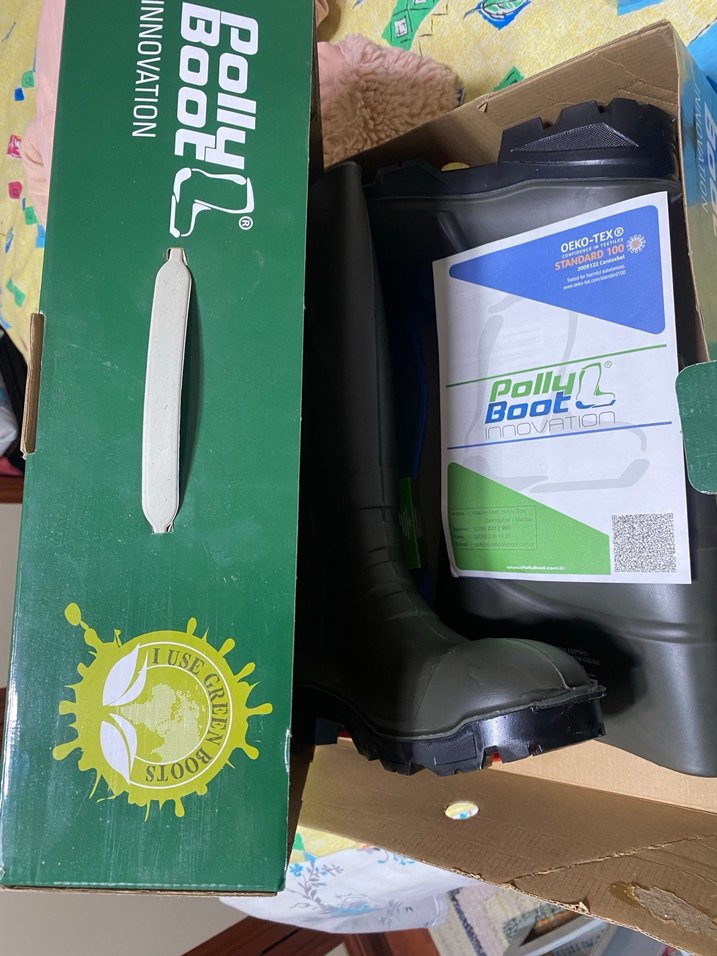 Haki yeşil Erkek Diz Boyu Lastik Çizme - Görsel 2