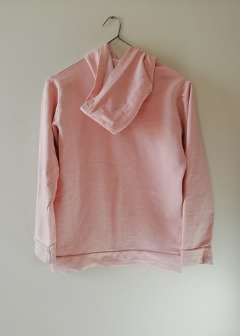 Diğer Pembe Kapüşonlu Kız Sweatshirt
