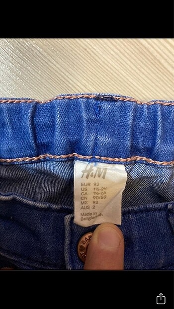 18-24 Ay Beden H&M kot şort