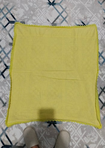 Sarı Örgü Bebek Battaniyesi - Görsel 2