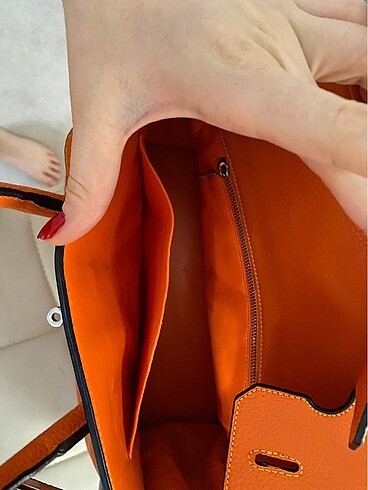  Beden turuncu Renk Hermes birkin çanta