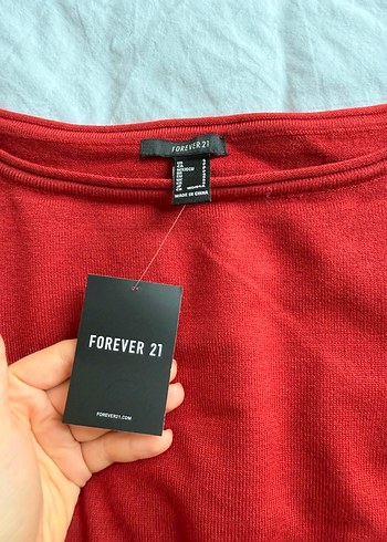 Kırmızı Kadın Triko Uzun Kollu Kazak - Görsel 2