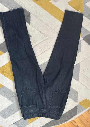 Bol Kesim Fermuarlı Kadın Jean - Görsel 4