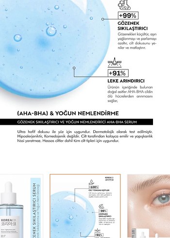 Koreaco Gözenek Sıkılaştırıcı ve Nemlendirici Serum 50ml - Görsel 2