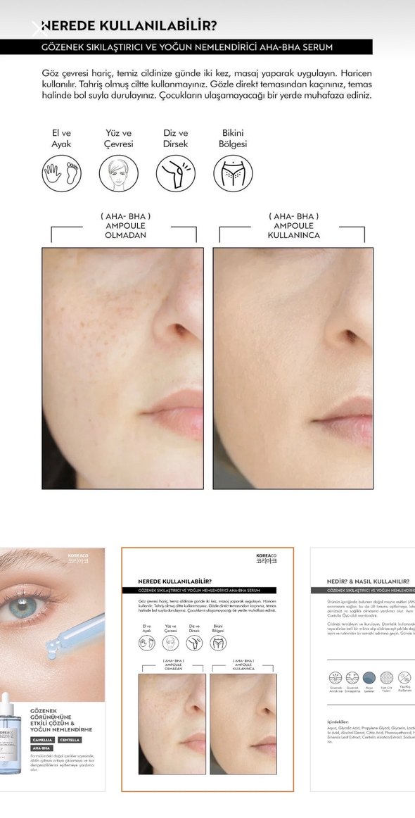 Koreaco Gözenek Sıkılaştırıcı ve Nemlendirici Serum 50ml - Görsel 4