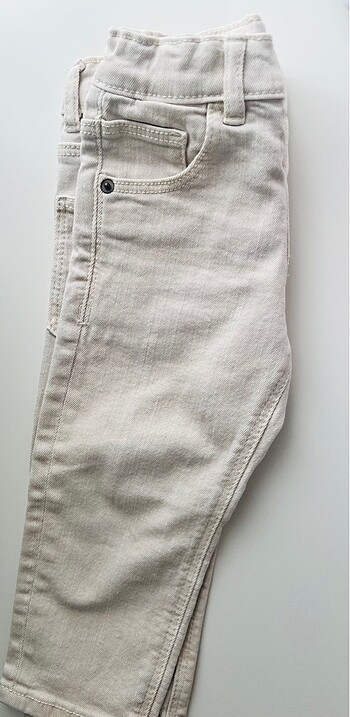 12-18 Ay Beden beyaz Renk Zara Bebek Jean Pantolon