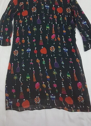 Kaliteli şifon içi astarlı boru tipi elbise 