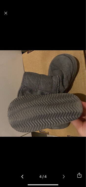 22 Beden gri Renk H&M marka içi tüylü bot