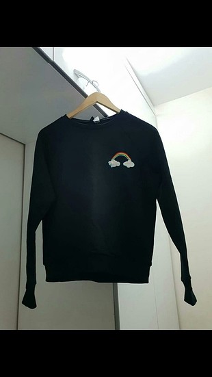 hm siyah sweatshirt