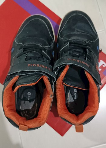 34 Beden Turuncu Siyah Erkek Çocuk Spor Ayakkabı
